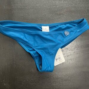 Body Glove Women Smoothies Solid Ruffled Cheeky Bikini‎ Bottom Swimsuit M